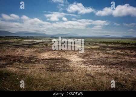 Une tourbière de Bangor Eris bog en Irlande Banque D'Images