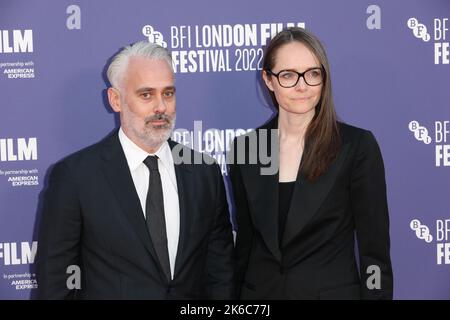 Iain Canning et Joanna Laurie assistent à la première de « The son » au BFI London film Festival 66th Banque D'Images