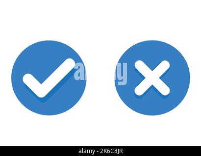 Croix et croix blanches sur fond bleu. Illustration de Vecteur