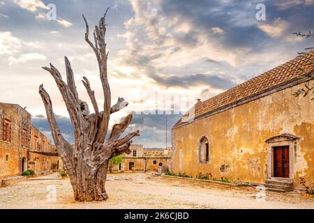 Monastère Arkadi à Arkadi, Crète, Grèce Banque D'Images