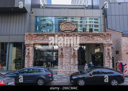 Fabryka Norblina zone rénovée dans le quartier de Wola à Varsovie, capitale de la Pologne Banque D'Images