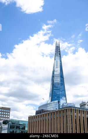 Le Shard un gratte-ciel de 72 étages, conçu par l'architecte italien Renzo Piano, à Southwark, Londres, Banque D'Images