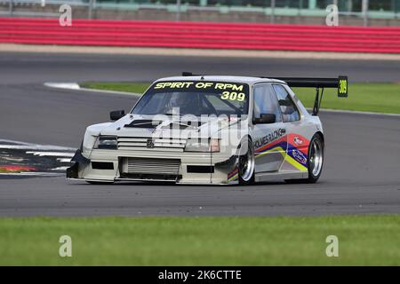 Danny Morris, Peugeot 309 GTI, MC Sappons spéciaux et Modsports - Sports Racing et V8’s, à cette occasion deux courses une de vingt minutes et la wee Banque D'Images