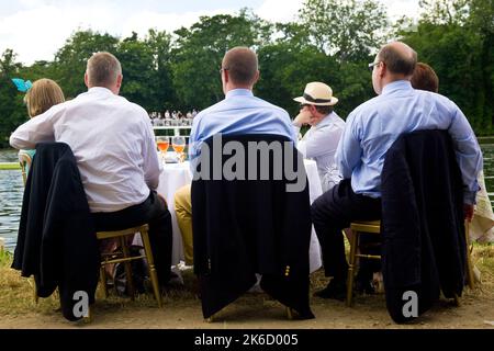 Henley Royal Regatta, Henley on Thames, Oxfordshire, Angleterre, Royaume-Uni Banque D'Images