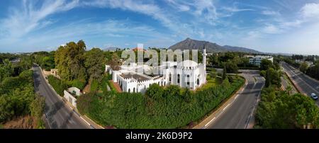 Vue panoramique sur la Grande Mosquée de Marbella Banque D'Images