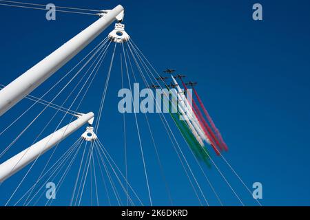 Frecce Tricolori, Porto di Genova Banque D'Images