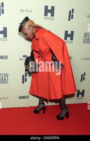 Janelle Monae participant à la soirée d'ouverture de Peaky Blinders de Rambert : la Rédemption de Thomas Shelby, au Troubadour Wembley Park Theatre de Londres. Date de la photo: Jeudi 13 octobre 2022. Banque D'Images