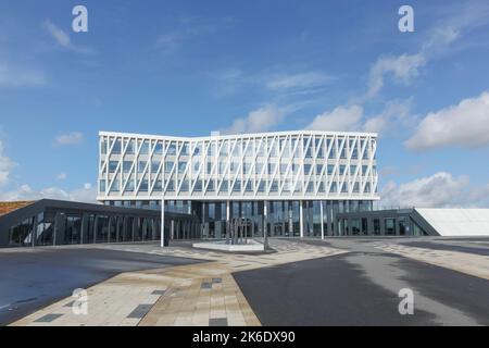 Viborg, Danemark - 27 août 2015 : Hôtel de ville de Viborg au Danemark, du cabinet d'architecture internationale Henning Larsen Banque D'Images