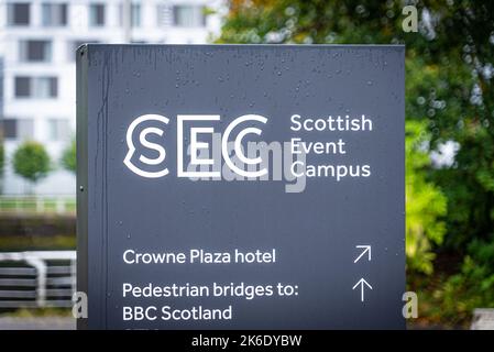 Scottish Event Campus à Glasgow - GLASGOW, ÉCOSSE - 4 OCTOBRE 2022 Banque D'Images