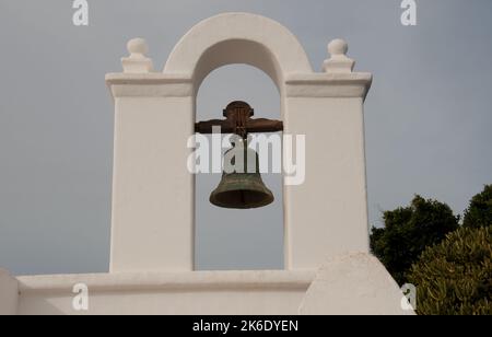 Bell, Fundacion Cesar Manrique Fundacion, Taiche, Lanzarote, Îles Canaries. La Fondation Cesar Manrique est dédiée à la conservation de la Lanzarote Banque D'Images