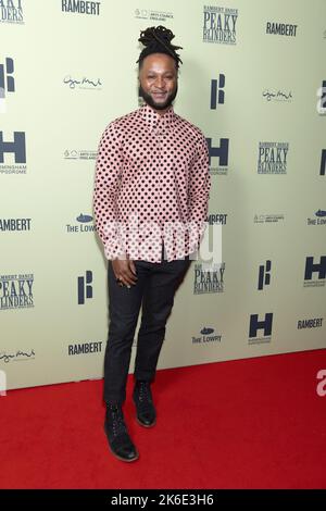 Roman GianArthur assister à la soirée d'ouverture de Peaky Blinders de Rambert : la Rédemption de Thomas Shelby, au théâtre Troubadour Wembley Park à Londres. Date de la photo: Jeudi 13 octobre 2022. Banque D'Images