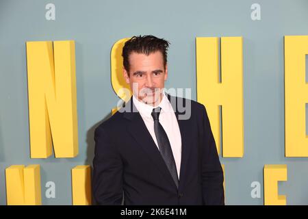 Londres, Royaume-Uni, 13/10/2022, Colin Farrell assiste à la première du film 'The Banshees of Inishenin', un gala American Airlines au BFI London film Festival 66th Banque D'Images