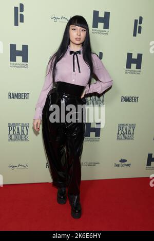 Nange Magro participe à la soirée d'ouverture de Peaky Blinders de Rambert : la Rédemption de Thomas Shelby, au théâtre Troubadour Wembley Park à Londres. Date de la photo: Jeudi 13 octobre 2022. Banque D'Images