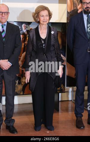 Madrid, Espagne. 13th octobre 2022. La reine Sofia assiste à la remise du XXXIX Prix de la reine Sofia pour la composition musicale à Nuria Nuñez pour son travail 'Enjambres' au Teatro Monumental à Madrid. Crédit : SOPA Images Limited/Alamy Live News Banque D'Images