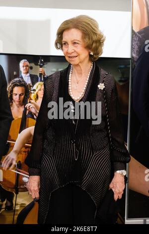 Madrid, Espagne. 13th octobre 2022. La reine Sofia assiste à la remise du XXXIX Prix de la reine Sofia pour la composition musicale à Nuria Nuñez pour son travail 'Enjambres' au Teatro Monumental à Madrid. (Photo par Atilano Garcia/SOPA Images/Sipa USA) crédit: SIPA USA/Alay Live News Banque D'Images