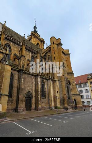 Cathédrale Saint-Martin de Colmar, France Banque D'Images