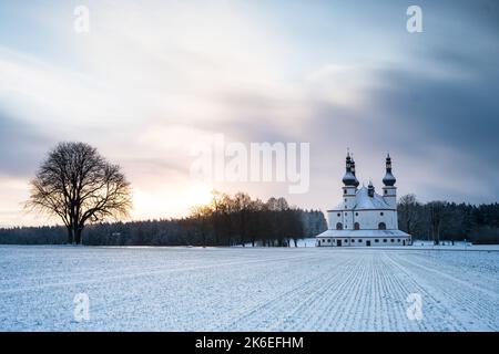 Le sanctuaire de Kappl de la Sainte Trinité, Église de Waldsassen, Allemagne Banque D'Images