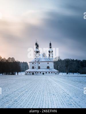 Le sanctuaire de Kappl de la Sainte Trinité, Église de Waldsassen, Allemagne Banque D'Images