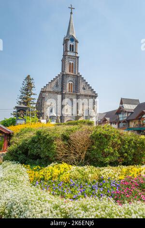 Église Saint Peter Stone, Gramado, Rio Grande do Sul, sud du Brésil Banque D'Images