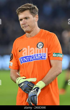 Rome, Latium. 13th octobre 2022. Jorg Siebenhandl de Sturm Graz lors du match de l'UEFA Europa League entre SS Lazio et Sturm Graz au stade Olimpico de Rome, Italie, 13rd octobre 2022. Fotografo01 crédit : Agence photo indépendante/Alamy Live News Banque D'Images