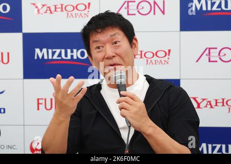 Tokyo, Japon. 14th octobre 2022. Morinari Watanabe Parkour : 1st FIG Parkour Championnat du monde Conférence de presse d'ouverture au Parc sportif urbain Ariake à Tokyo, Japon . Credit: YUTAKA/AFLO SPORT/Alay Live News Banque D'Images