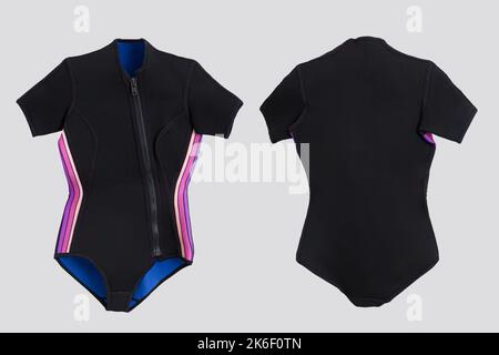 Zeiayuas Femmes Surfwear Zip Up Plage Natation Combinaison Plongée Piscine Baignade Manche Courte Beachwear Surfwear Maillot de Bain Combinaison de Surf Maillot de Bain récréatif Rash Guards