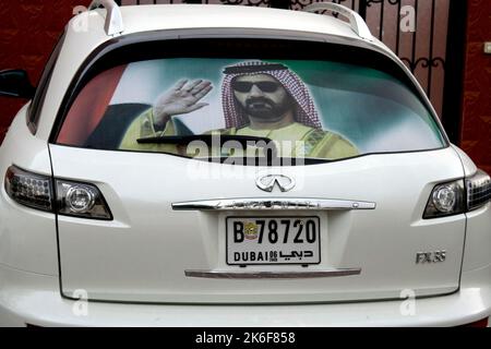 Mohammed bin Rashid Al Maktoum, également cheik Mohammed, est le premier ministre et vice-président des Émirats arabes Unis (eau), et l'émir de Dubaï. Banque D'Images