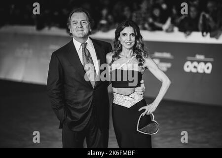 Tapis rouge de il Colibrì avec la fonte entière et les invités au 17th Rome film Fest Banque D'Images