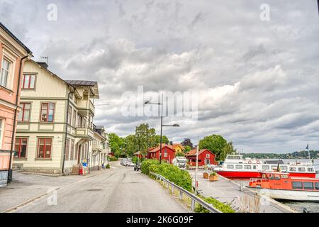 Vaxholm Island, archipel de Stockholm Banque D'Images