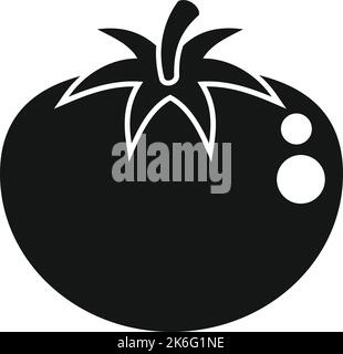 GMO icône tomate vecteur simple. Nourriture ADN. Médecine Illustration de Vecteur