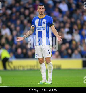 08 octobre 2022 - Brighton et Hotspur Hotspur Hottenham - Premier League - Amex Stadium Lewis Dunk de Brighton pendant le match de la Premier League au stade Amex. Image : Mark pain / Alamy Live News Banque D'Images