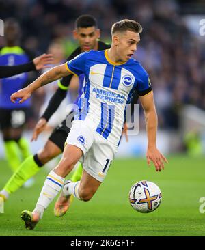 08 octobre 2022 - Brighton et Hotspur Hotspur Hottenham - Premier League - American Express Stadium Leandro Trossard de Brighton lors du match de la Premier League au stade Amex. Image : Mark pain / Alamy Live News Banque D'Images