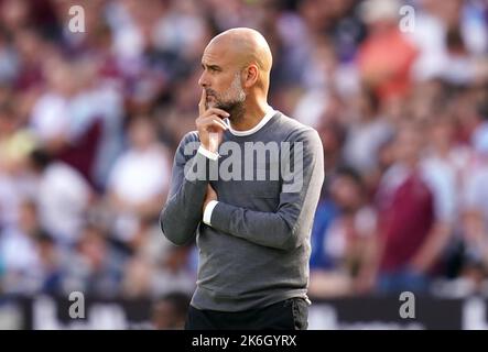 Photo du dossier datée du 07-08-2022 de PEP Guardiola, qui croit que Liverpool sera encore le principal concurrent de Manchester City cette saison. Date de publication : vendredi 14 octobre 2022. Banque D'Images
