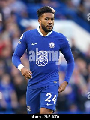 Photo du dossier datée du 08-10-2022 de Reece James, qui pourrait manquer la coupe du monde après que l'entraîneur chef de Chelsea Graham Potter a confirmé que le retour droit verra un spécialiste pendant le week-end. Date de publication : vendredi 14 octobre 2022. Banque D'Images