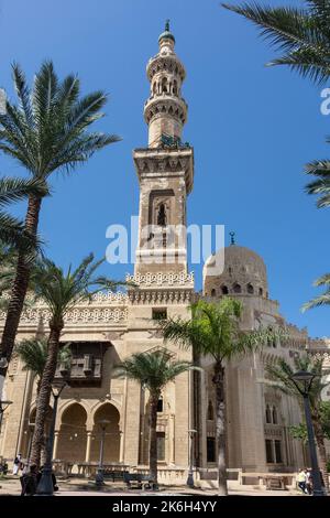 Égypte, Alexandrie, Sidi Morsy Abu al Abbas mosquée, minaret Banque D'Images