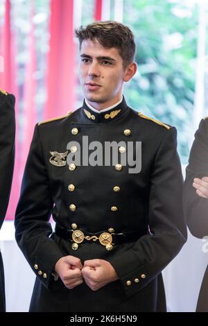 Palaiseau, France. 14 octobre 2022, visite de Sébastien Lecornu, ministre des forces armées à l'Ecole Polytechnique sur 14 octobre 2022 à Palaiseau, France. Photo de Nasser Berzane/ABACAPRESS.COM Banque D'Images