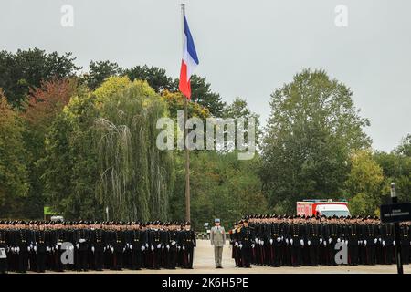 Palaiseau, France. 14 octobre 2022, visite de Sébastien Lecornu, ministre des forces armées à l'Ecole Polytechnique sur 14 octobre 2022 à Palaiseau, France. Photo de Nasser Berzane/ABACAPRESS.COM Banque D'Images