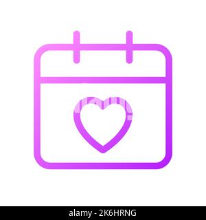 Icône de l'interface utilisateur linéaire Perfect gradient pixel de rendez-vous de vérification de l'état de santé Illustration de Vecteur