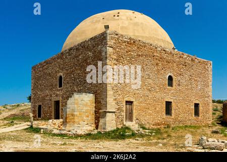 Mosquée du Sultan Ibraham Khan à la forteresse de Fortezza à Rethymnon Crète Grèce construite au 16th siècle par les Vénitiens. Banque D'Images