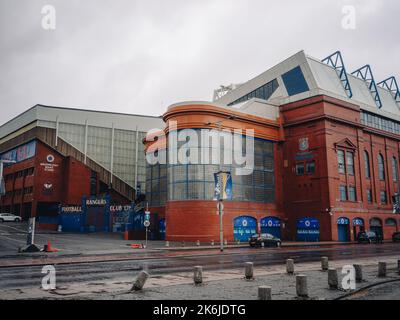 Rangers football Club est un club de football basé à Glasgow. Le stade Ibrox a été conçu par l'architecte Archibald Leitch. Banque D'Images