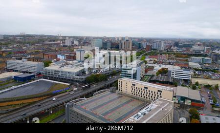 Vue aérienne sur la ville de Glasgow - GLASGOW, ÉCOSSE - 04 OCTOBRE 2022 Banque D'Images