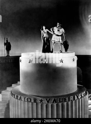 Edward Arnold, sur-set du film, "Roman scandales", United Artists, 1933 Banque D'Images