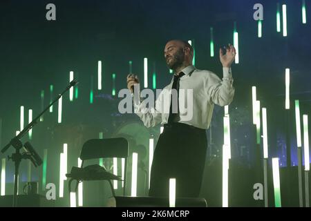 Brixia, Italie. 14th octobre 2022. Le groupe italien de Negramaro lors de leurs spectacles en direct au Gran Teatro Morato pour leur Unplugged European Tour 2022 Banque D'Images