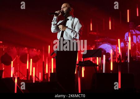 Brixia, Italie. 14th octobre 2022. Le groupe italien de Negramaro lors de leurs spectacles en direct au Gran Teatro Morato pour leur Unplugged European Tour 2022 Banque D'Images