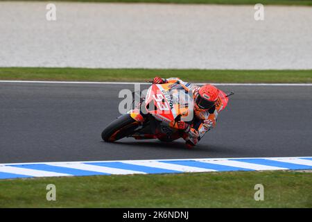 Phillip Island circuit, Melbourne, Australie. 15 octobre 2022. Marc Marquez, 2nd positions pour le Grand Prix de moto d'Australie à Phillip Island. Banque D'Images