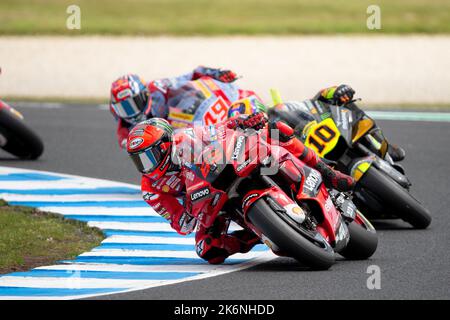 Phillip Island, Australie, 15 octobre 2022. Francesco Bagnaia d'Italie sur le Ducati Lenovo Team Ducati pendant les qualifications MotoGP lors de la MotoGP australien 2022 au circuit de Phillip Island sur 15 octobre 2022 à Phillip Island, en Australie. Crédit : Dave Helison/Speed Media/Alamy Live News Banque D'Images