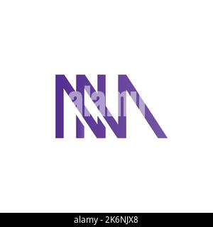 LOGO NM concept simple pour votre entreprise Illustration de Vecteur