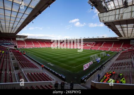 Middlesbrough, Royaume-Uni. 15th octobre 2022. Vue générale à l'intérieur du stade Riverside, en amont du match de championnat Sky Bet Middlesbrough vs Blackburn Rovers au stade Riverside, Middlesbrough, Royaume-Uni, 15th octobre 2022 (photo de James Heaton/News Images) à Middlesbrough, Royaume-Uni, le 10/15/2022. (Photo de James Heaton/News Images/Sipa USA) crédit: SIPA USA/Alay Live News Banque D'Images