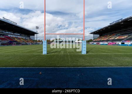 Londres, Royaume-Uni. 15th octobre 2022. Vue sur le sol du stade Stones pendant le match de la Gallagher Premiership Saracens vs Bath Rugby au stade StoneX, Londres, Royaume-Uni, 15th octobre 2022 (photo de Richard Washbrooke/News Images) à Londres, Royaume-Uni le 10/15/2022. (Photo de Richard Washbrooke/News Images/Sipa USA) crédit: SIPA USA/Alay Live News Banque D'Images