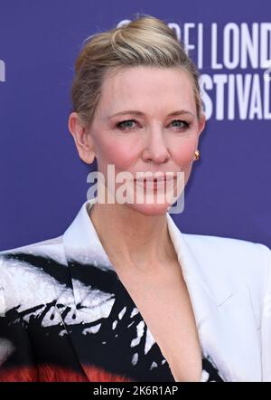 15 octobre 2022. Londres, Royaume-Uni. Cate Blanchett arrivant au BFI London film Festival Premiere de Guillermo Del ToroÕs Pinocchio, Royal Festival Hall. Crédit : Doug Peters/EMPICS/Alamy Live News Banque D'Images